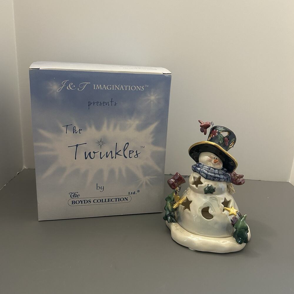 Boyds Collection The Twinkles Brighton Farklefrost Tealight Candle 2002